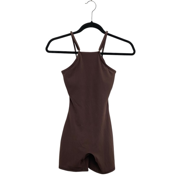 Buffbunny Ivy Bodysuit 6” Journey Dark Brown With Lattice Back - Picture 4 of 13